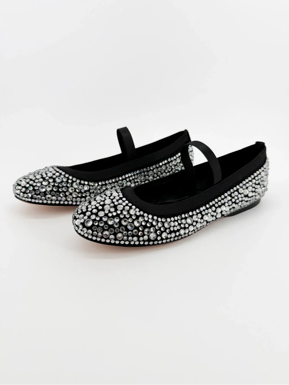 Kate Spade New York Violette Crystal Mary Jane Ballet Flats Black 6.5 NEW